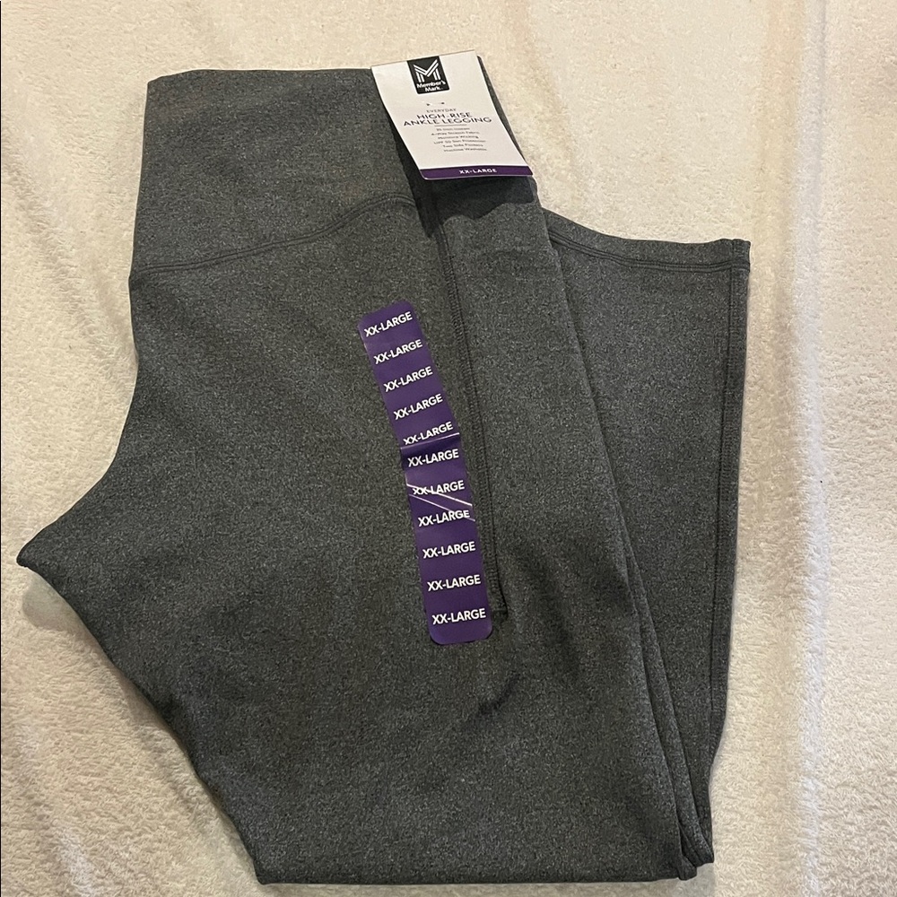 M Member’s Mark EVERY DAY HIGH-RISE ANKLE LEGGING.Size XXL